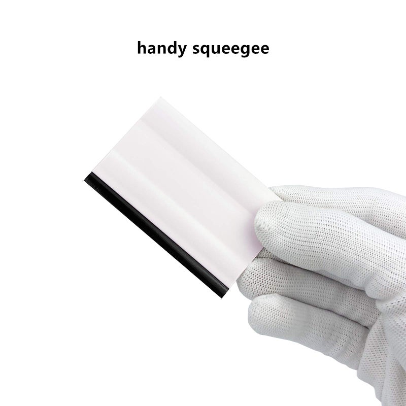 CARTINTS GUGUGI 2PCS 3Inch Mini Block Squeegee Vehicle Rubber Squeegee for Vinyl Wrap Decals Install, Window Tint, Rearview Mirror Clean - Image 2